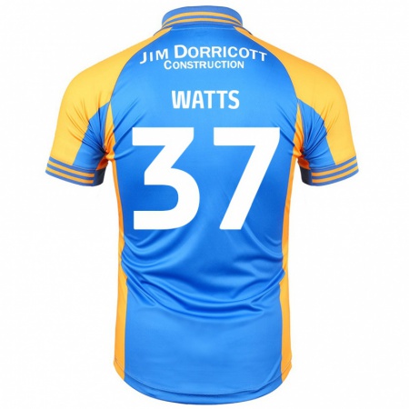 Kandiny Hombre Camiseta Harvey Watts #37 Azul Ámbar 1ª Equipación 2024/25 La Camisa Chile