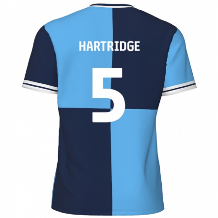 Kandiny Hombre Camiseta Alex Hartridge #5 Azul Cielo Azul Oscuro 1ª Equipación 2024/25 La Camisa Chile