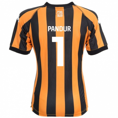 Kandiny Hombre Camiseta Ivor Pandur #1 Negro Ámbar 1ª Equipación 2024/25 La Camisa Chile