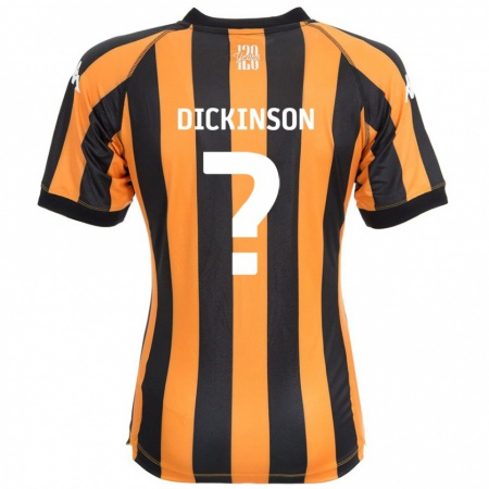 Kandiny Hombre Camiseta George Dickinson #0 Negro Ámbar 1ª Equipación 2024/25 La Camisa Chile