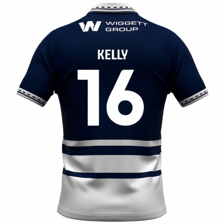 Kandiny Hombre Camiseta Daniel Kelly #16 Azul Marino Blanco 1ª Equipación 2024/25 La Camisa Chile