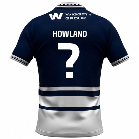 Kandiny Hombre Camiseta Jack Howland #0 Azul Marino Blanco 1ª Equipación 2024/25 La Camisa Chile