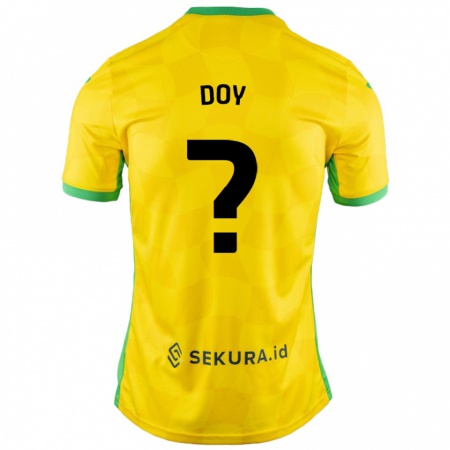 Kandiny Hombre Camiseta Alfie Doy #0 Amarillo Verde 1ª Equipación 2024/25 La Camisa Chile