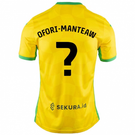 Kandiny Hombre Camiseta Lloyd Ofori-Manteaw #0 Amarillo Verde 1ª Equipación 2024/25 La Camisa Chile