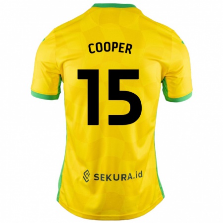 Kandiny Hombre Camiseta Naomi Cooper #15 Amarillo Verde 1ª Equipación 2024/25 La Camisa Chile