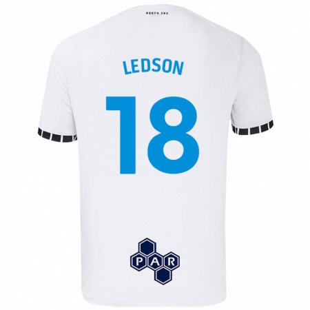 Kandiny Hombre Camiseta Ryan Ledson #18 Blanco 1ª Equipación 2024/25 La Camisa Chile