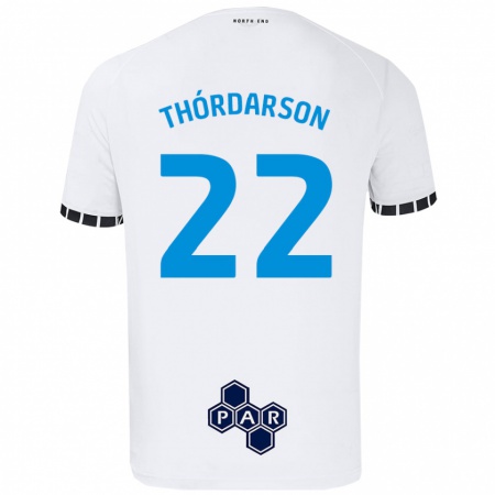 Kandiny Hombre Camiseta Stefán Teitur Thórdarson #22 Blanco 1ª Equipación 2024/25 La Camisa Chile