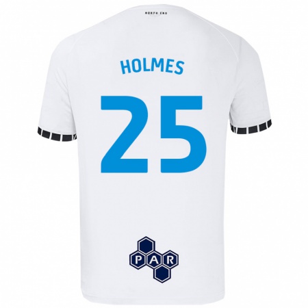 Kandiny Hombre Camiseta Duane Holmes #25 Blanco 1ª Equipación 2024/25 La Camisa Chile