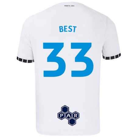 Kandiny Hombre Camiseta Kian Best #33 Blanco 1ª Equipación 2024/25 La Camisa Chile