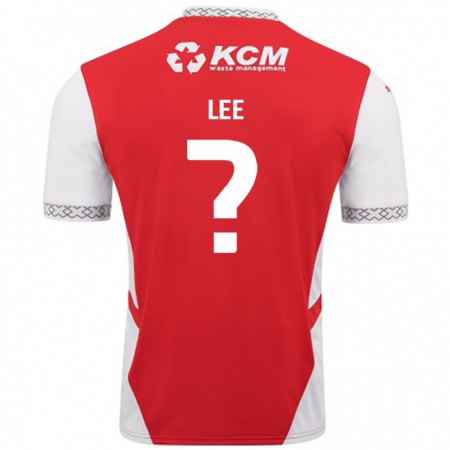 Kandiny Hombre Camiseta Cohen Lee #0 Rojo Blanco 1ª Equipación 2024/25 La Camisa Chile