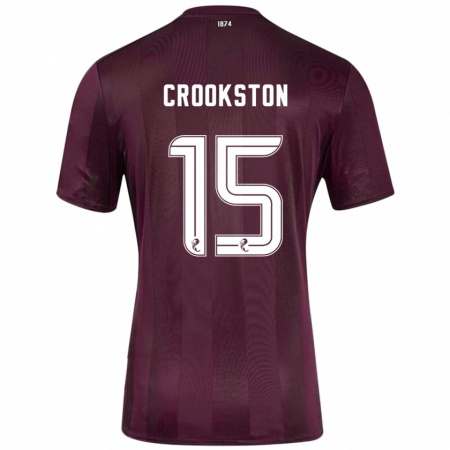 Kandiny Hombre Camiseta Gregor Crookston #15 Borgoña 1ª Equipación 2024/25 La Camisa Chile