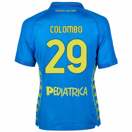 Kandiny Hombre Camiseta Lorenzo Colombo #29 Azul 1ª Equipación 2024/25 La Camisa Chile