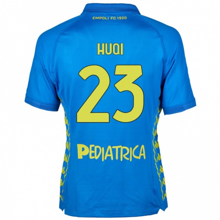 Kandiny Hombre Camiseta Mattia Huqi #23 Azul 1ª Equipación 2024/25 La Camisa Chile