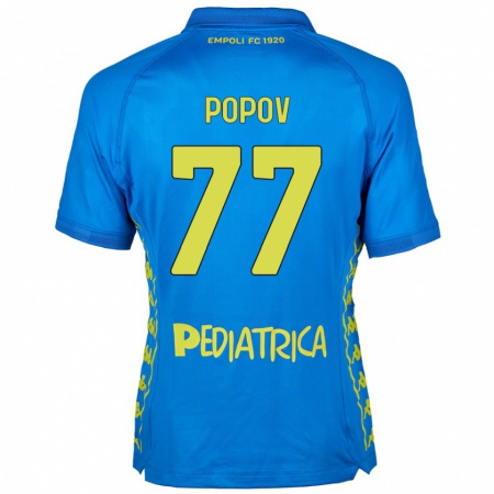 Kandiny Hombre Camiseta Bogdan Popov #77 Azul 1ª Equipación 2024/25 La Camisa Chile