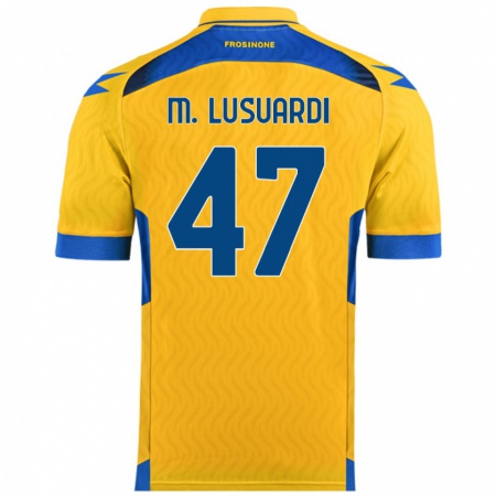 Kandiny Hombre Camiseta Mateus Lusuardi #47 Amarillo 1ª Equipación 2024/25 La Camisa Chile