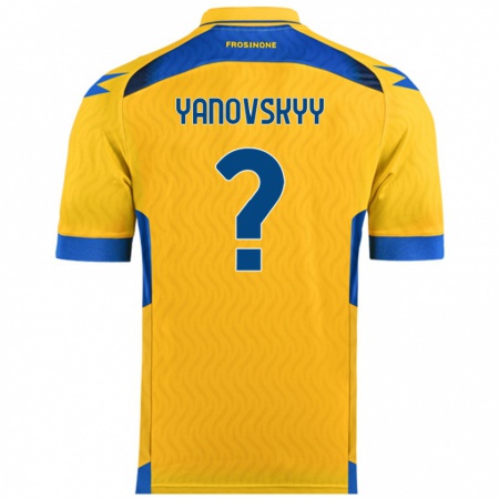 Kandiny Hombre Camiseta Riccardo Yanovskyy #0 Amarillo 1ª Equipación 2024/25 La Camisa Chile