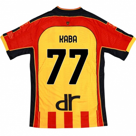 Kandiny Hombre Camiseta Mohamed Kaba #77 Amarillo Rojo 1ª Equipación 2024/25 La Camisa Chile