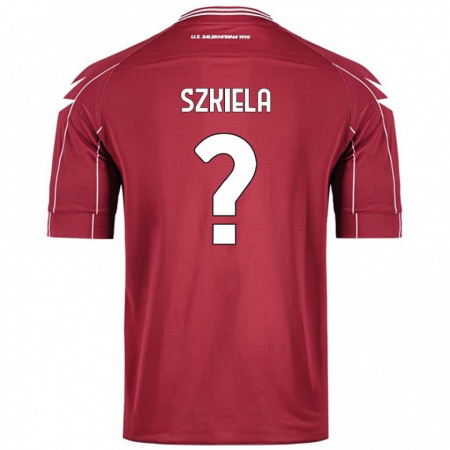 Kandiny Hombre Camiseta Mikolaj Szkiela #0 Borgoña 1ª Equipación 2024/25 La Camisa Chile