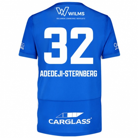 Kandiny Hombre Camiseta Noah Adedeji-Sternberg #32 Azul 1ª Equipación 2024/25 La Camisa Chile