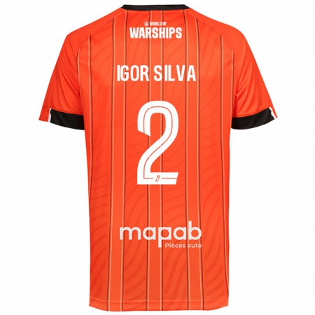 Kandiny Hombre Camiseta Igor Silva #2 Naranja 1ª Equipación 2024/25 La Camisa Chile