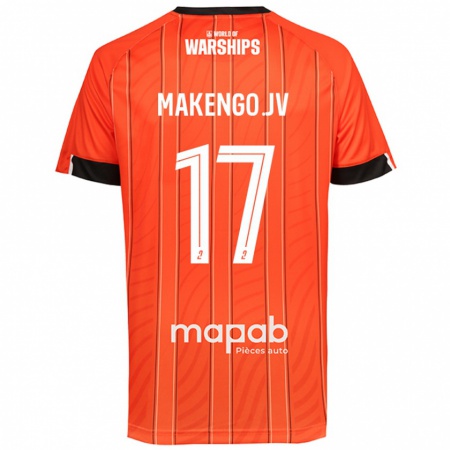 Kandiny Hombre Camiseta Jean-Victor Makengo #17 Naranja 1ª Equipación 2024/25 La Camisa Chile