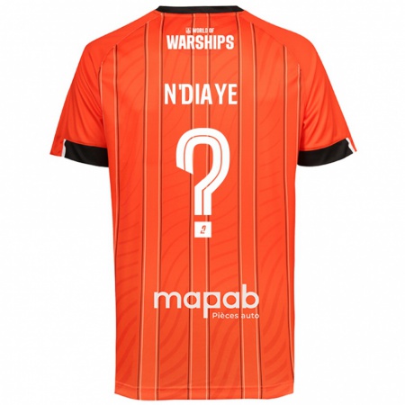 Kandiny Hombre Camiseta Bassirou N'diaye #0 Naranja 1ª Equipación 2024/25 La Camisa Chile