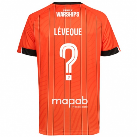 Kandiny Hombre Camiseta Léonardo Lévêque #0 Naranja 1ª Equipación 2024/25 La Camisa Chile