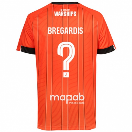 Kandiny Hombre Camiseta Tom Bregardis #0 Naranja 1ª Equipación 2024/25 La Camisa Chile