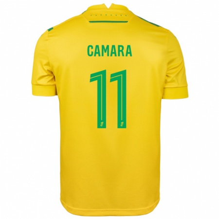 Kandiny Hombre Camiseta Aboubacar Camara #11 Amarillo Verde 1ª Equipación 2024/25 La Camisa Chile