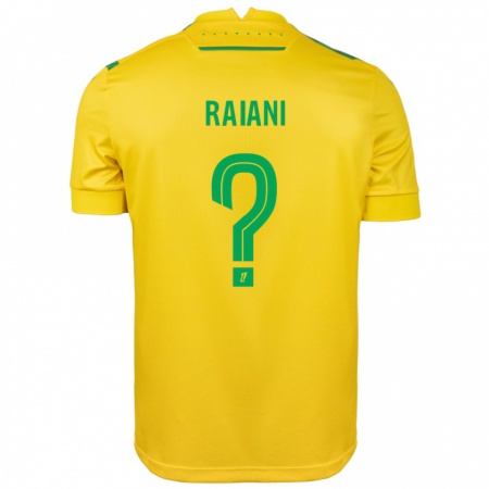 Kandiny Hombre Camiseta Tom Raiani #0 Amarillo Verde 1ª Equipación 2024/25 La Camisa Chile