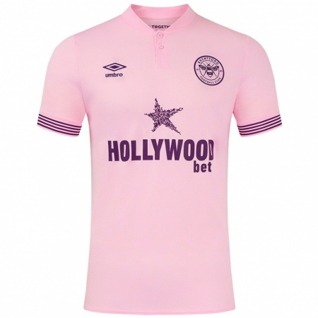 Kandiny Hombre Camiseta Kerron Samuels #0 Rosa 2ª Equipación 2024/25 La Camisa Chile