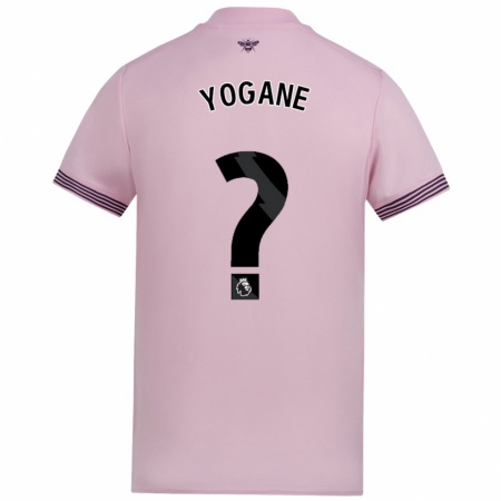 Kandiny Hombre Camiseta Tony Yogane #0 Rosa 2ª Equipación 2024/25 La Camisa Chile