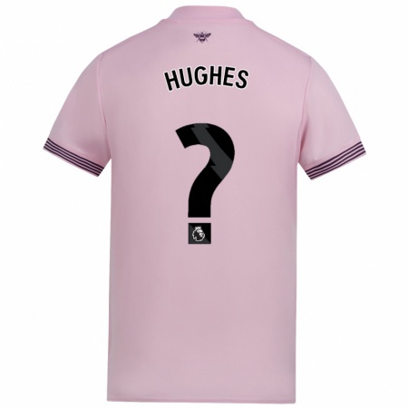 Kandiny Hombre Camiseta Cameron Hughes #0 Rosa 2ª Equipación 2024/25 La Camisa Chile