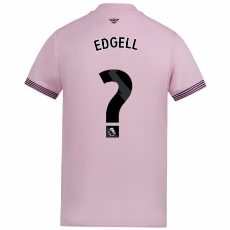 Kandiny Hombre Camiseta Vincent Edgell #0 Rosa 2ª Equipación 2024/25 La Camisa Chile