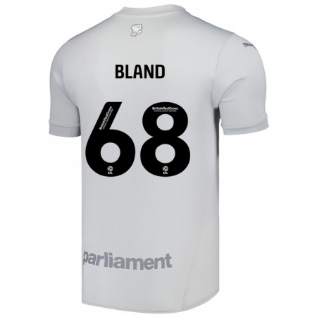 Kandiny Hombre Camiseta Jonathan Bland #68 Gris Plata 2ª Equipación 2024/25 La Camisa Chile