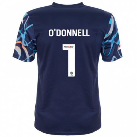 Kandiny Hombre Camiseta Richard O'donnell #1 Azul Marino 2ª Equipación 2024/25 La Camisa Chile