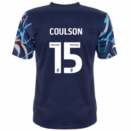 Kandiny Hombre Camiseta Hayden Coulson #15 Azul Marino 2ª Equipación 2024/25 La Camisa Chile