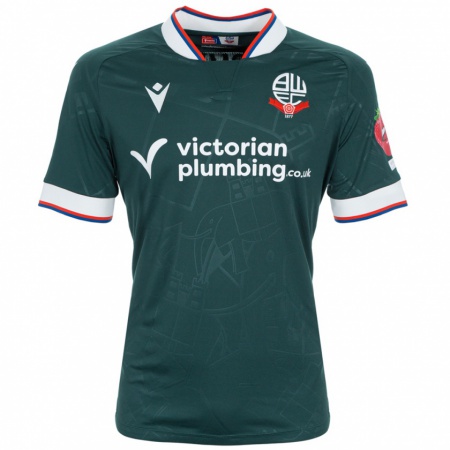 Kandiny Hombre Camiseta Laila Stanley #0 Verde Oscuro 2ª Equipación 2024/25 La Camisa Chile