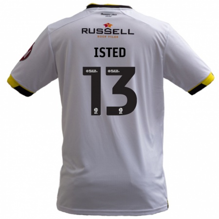 Kandiny Hombre Camiseta Harry Isted #13 Blanco 2ª Equipación 2024/25 La Camisa Chile