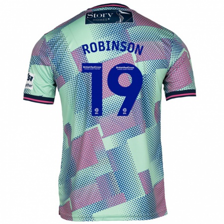 Kandiny Hombre Camiseta Jack Robinson #19 Verde 2ª Equipación 2024/25 La Camisa Chile