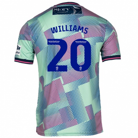 Kandiny Hombre Camiseta Ben Williams #20 Verde 2ª Equipación 2024/25 La Camisa Chile