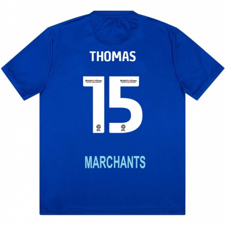 Kandiny Hombre Camiseta Jordan Thomas #15 Verde 2ª Equipación 2024/25 La Camisa Chile