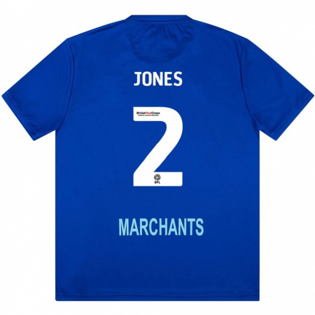 Kandiny Hombre Camiseta Courtney Jones #2 Verde 2ª Equipación 2024/25 La Camisa Chile