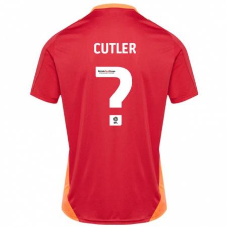 Kandiny Hombre Camiseta Theo Cutler #0 Azul Blanquecino 2ª Equipación 2024/25 La Camisa Chile