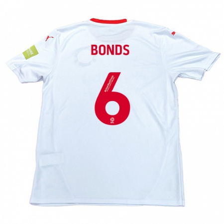 Kandiny Hombre Camiseta Elliot Bonds #6 Blanco 2ª Equipación 2024/25 La Camisa Chile