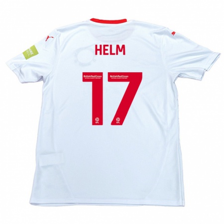 Kandiny Hombre Camiseta Mark Helm #17 Blanco 2ª Equipación 2024/25 La Camisa Chile