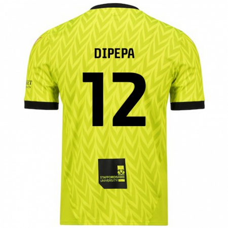 Kandiny Hombre Camiseta Baylee Dipepa #12 Verde Fluorescente 2ª Equipación 2024/25 La Camisa Chile