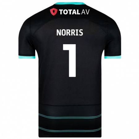 Kandiny Hombre Camiseta Will Norris #1 Negro 2ª Equipación 2024/25 La Camisa Chile