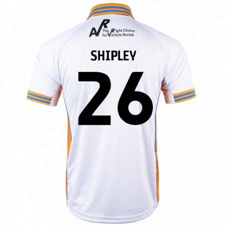 Kandiny Hombre Camiseta Jordan Shipley #26 Blanco 2ª Equipación 2024/25 La Camisa Chile