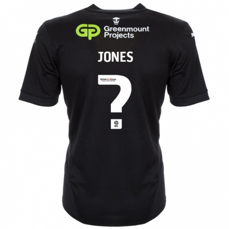 Kandiny Hombre Camiseta Callum Jones #0 Negro 2ª Equipación 2024/25 La Camisa Chile